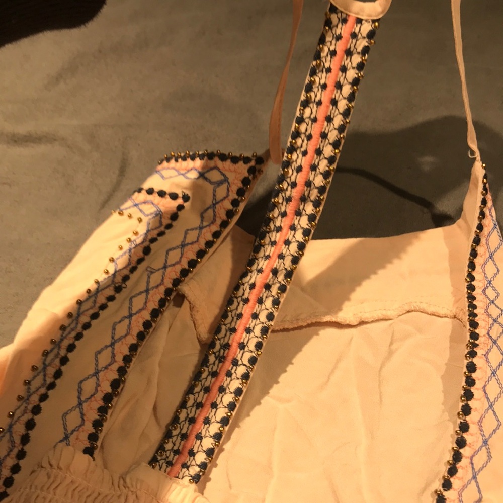Pale pink beaded tank top - Picture 4 of 5